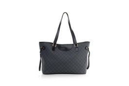 Lucky Bees 355 v2 Bolso Tote Gris y Negro